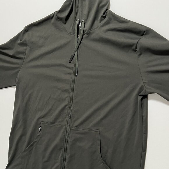 Barbell Full Zip Hoodie Athletic Workout Comfy Sweatshirt Green Men's size XXL - Picture 1 of 8